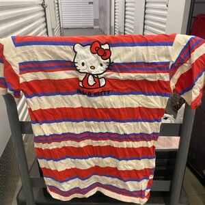 hello kitty striped tee